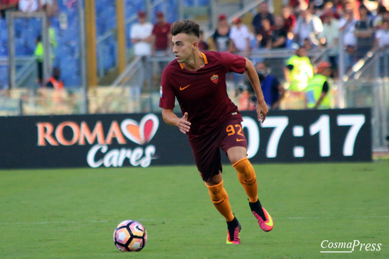 La Roma batte l' Udinese 4-0 con due rigori di Perotti, poi reti di Dzeko e Salah [Foto Cosimo Martemucci]