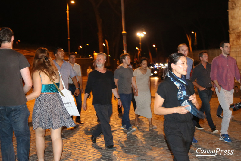 Roma Mark Zuckerberg con la moglie Priscilla Chan visita il Colosseo. [Foto Martemucci]